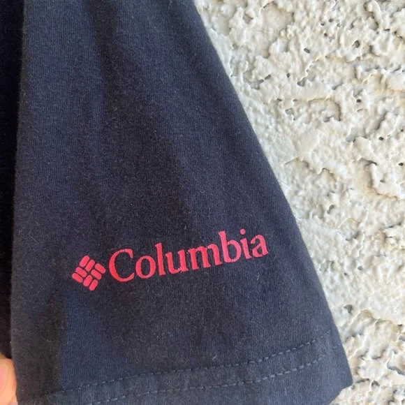 COLUMBIA Red/Yellow Hunting Graphic Short Sleeve Tee Men’s Large - Picture 7 of 7